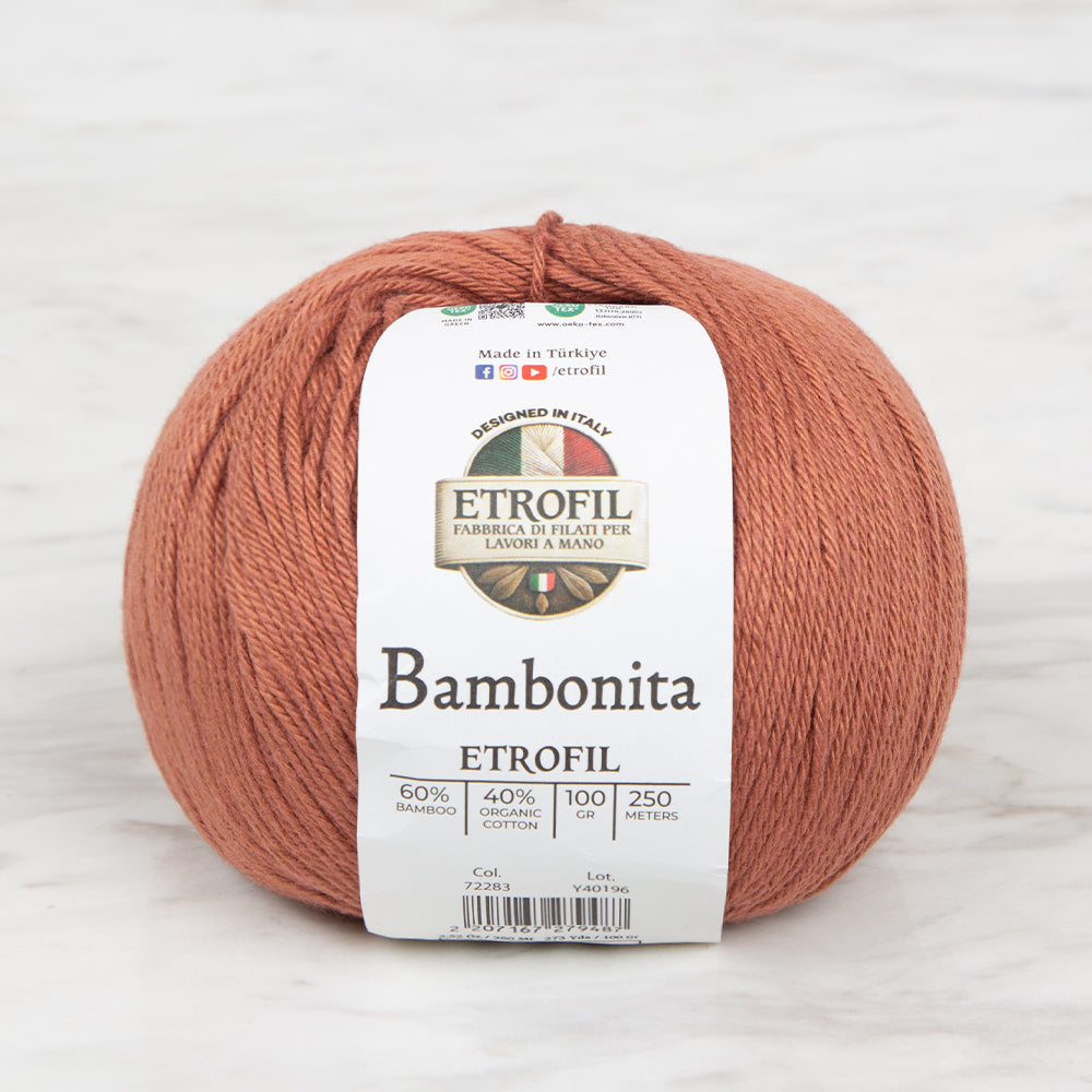 Etrofil Bambonita Hand Knitting Yarn ,Cinnamon 72283