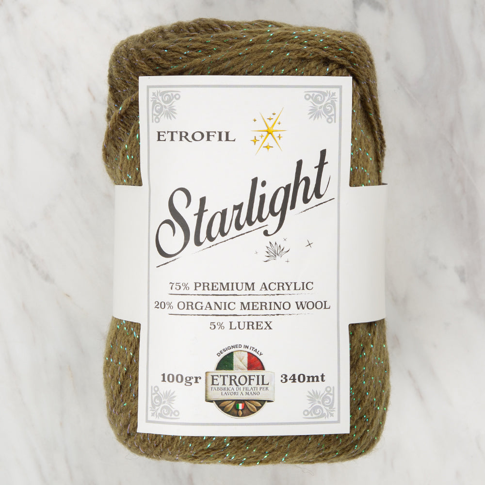 Etrofil Starlight Hand Knitting Yarn , Green - 74065