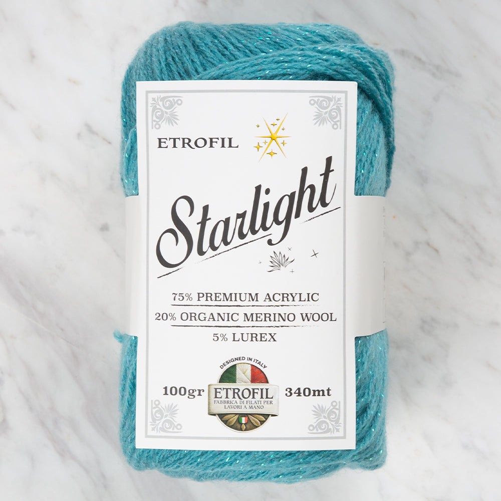 Etrofil Starlight Hand Knitting Yarn ,Green 74066