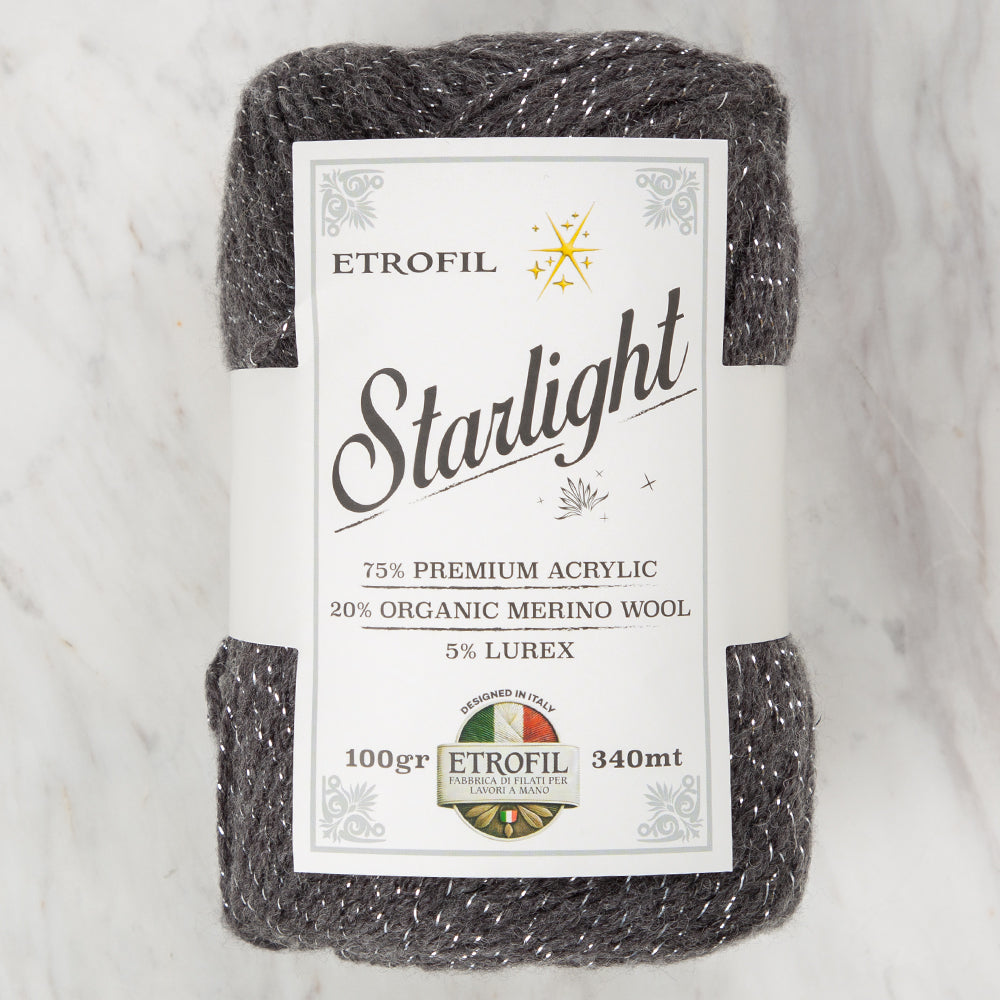 Etrofil Starlight Hand Knitting Yarn , Gray - 79027
