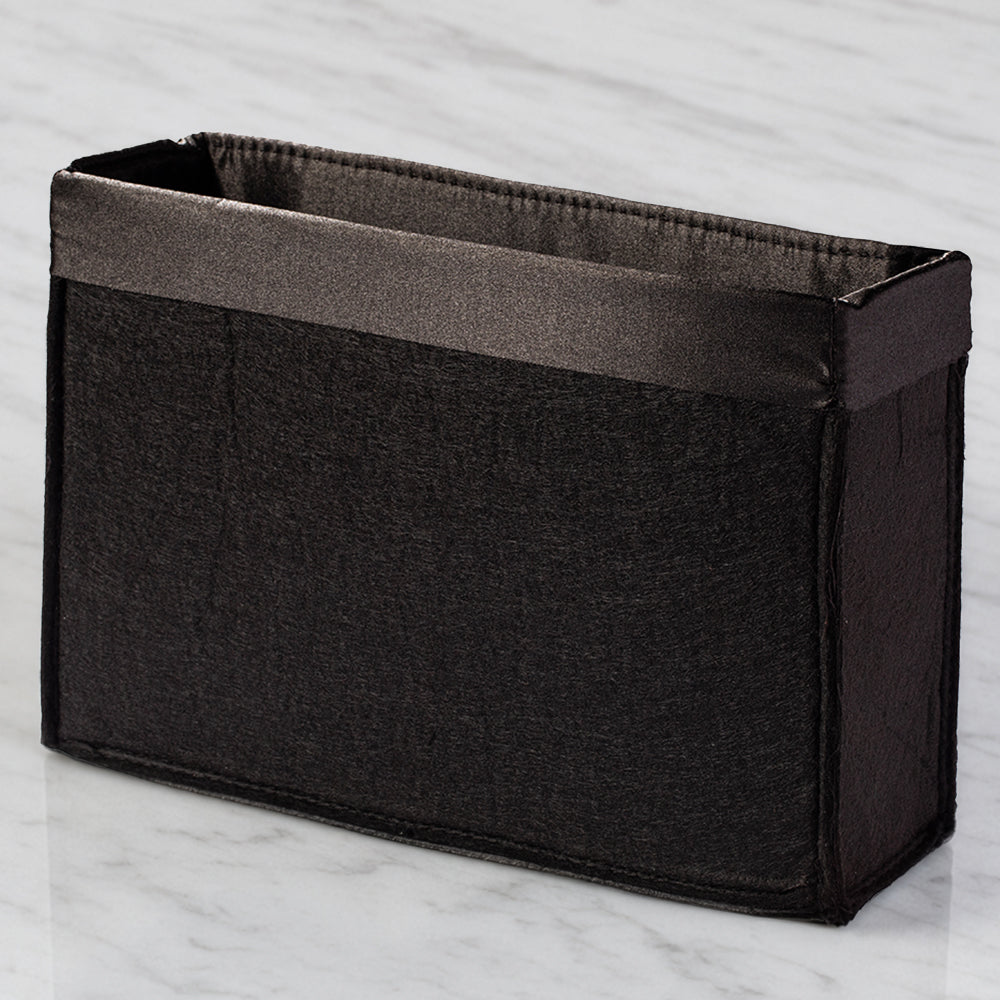Knitme Tabanlı Keçe Çanta Astarı Siyah 30*20 cm - BA-0159