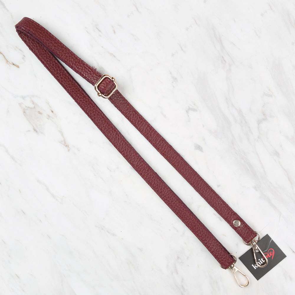 Knitme Sliding Buckle Bag Strap 135x1.5 cm Claret Red BA-0073