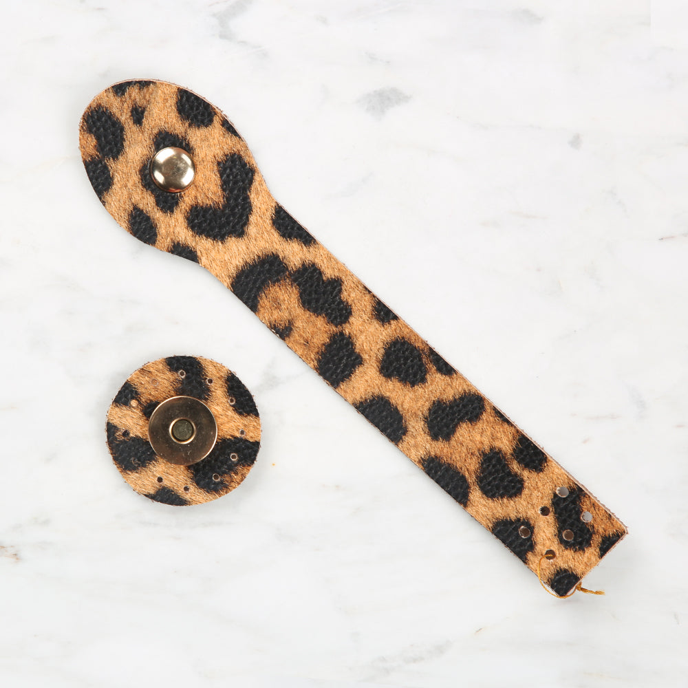 Knitme Snap Bag Cover 2.5x17 cm Leopard BA-0045