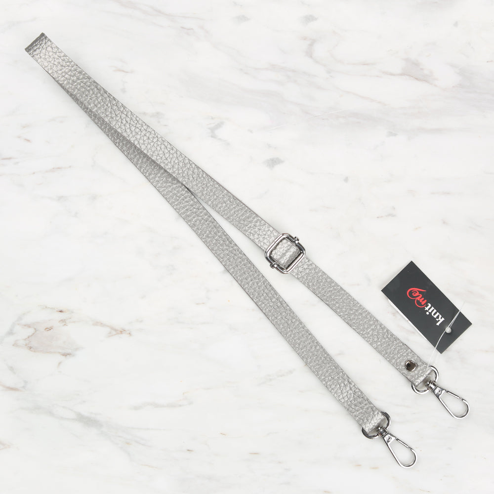 Knitme Sliding Buckle Bag Strap 135x1.5 cm Silver BA-0001