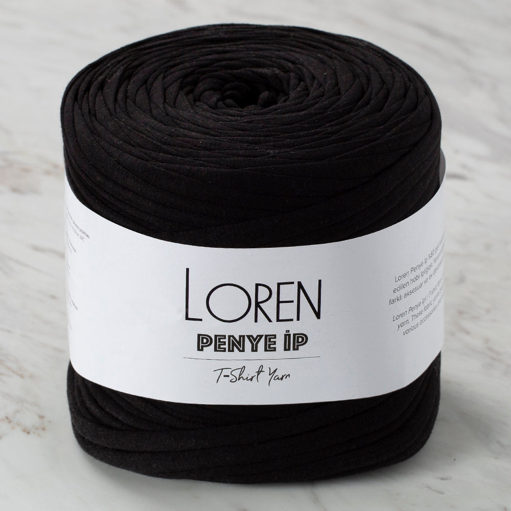 Loren T-Shirt Yarn, Black - 33