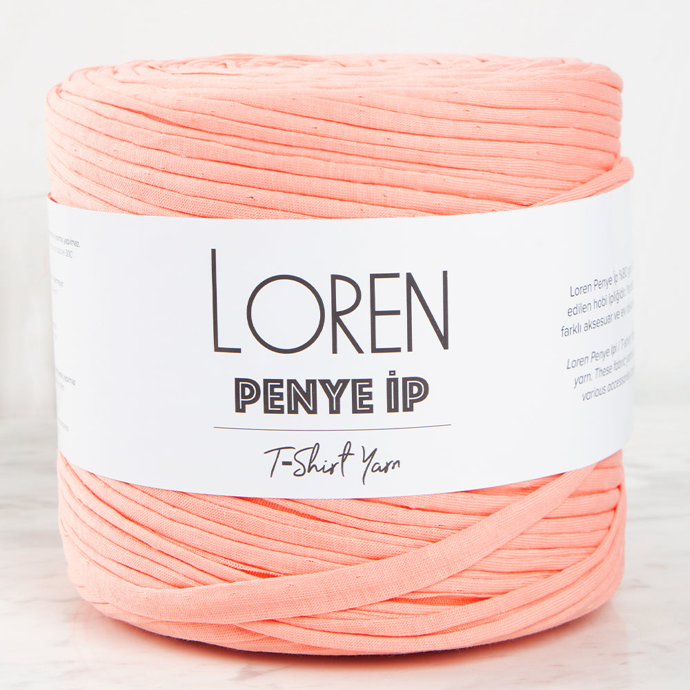 Loren T-shirt Yarn, Pinkish Orange - 54