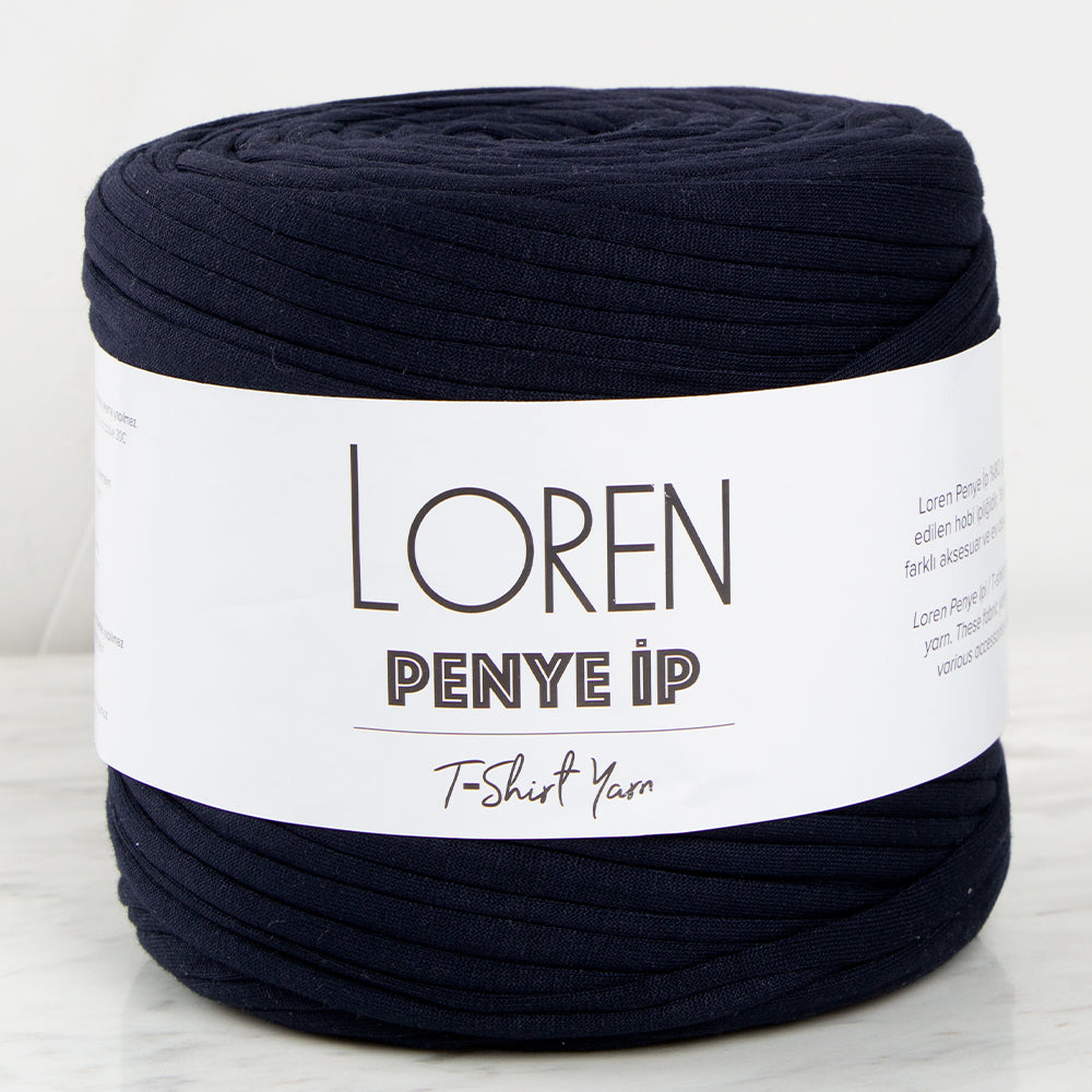 Loren T-Shirt Yarn, Navy Blue - 86