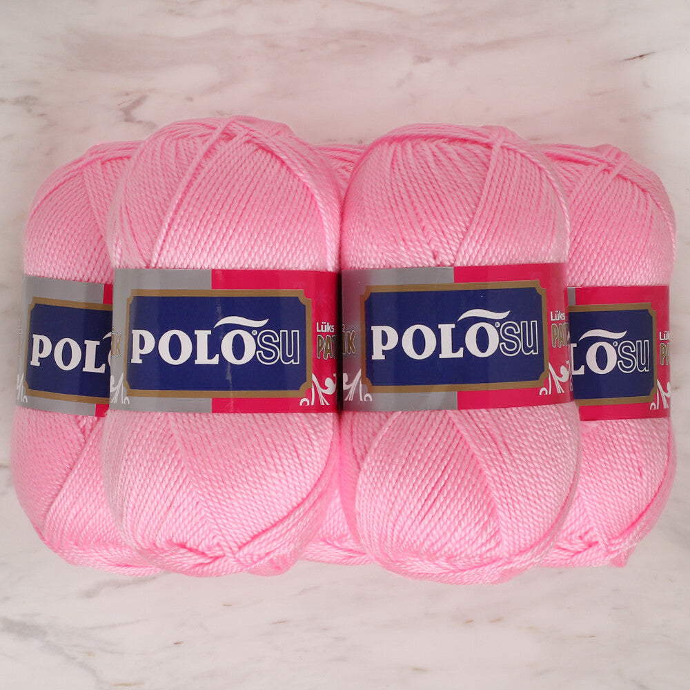 Polosu 5 Skeins Fine Yarn, Baby Pink - 376