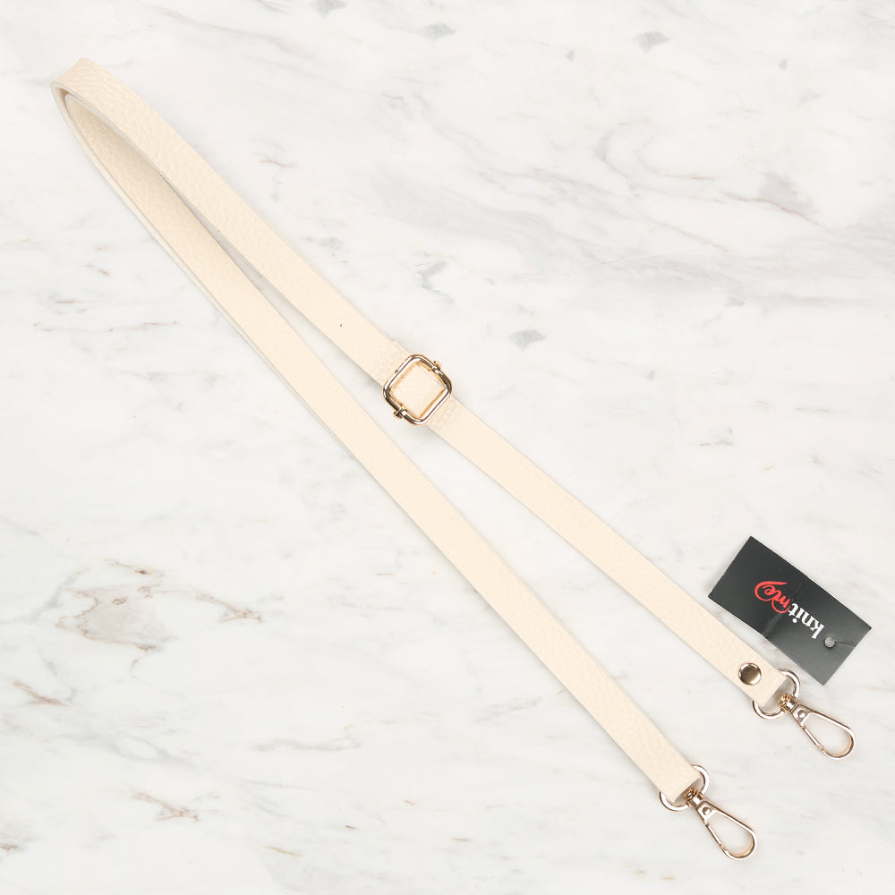 Knitme Sliding Buckle Bag Strap 135x1.5 cm Cream BA-0001