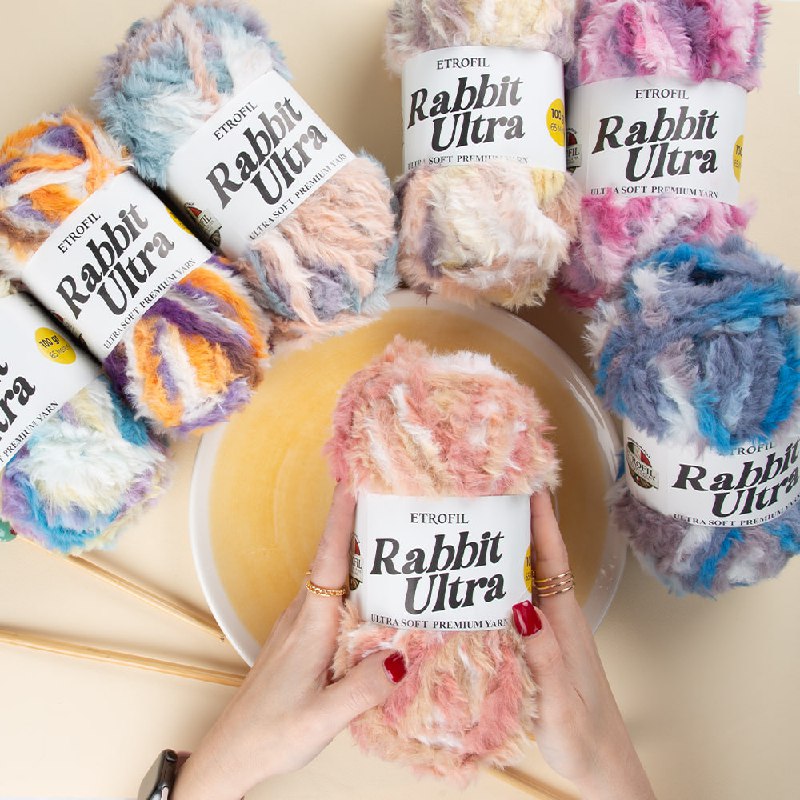 Etrofil Rabbit Ultra Hand Knitting Yarn, Variegated - T008