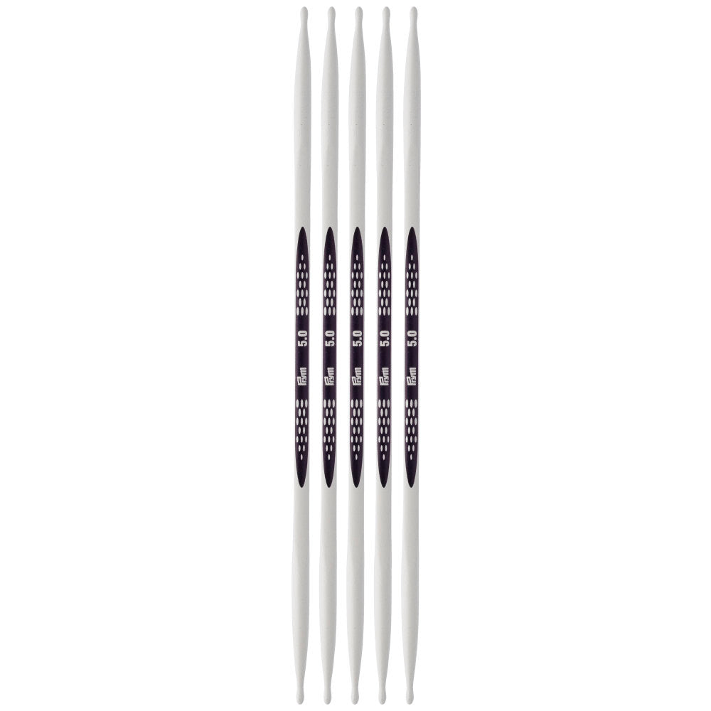 PRYM Ergonomics 5 mm 20 cm Double Pointed Knitting Needle, Set of 5 - 194206