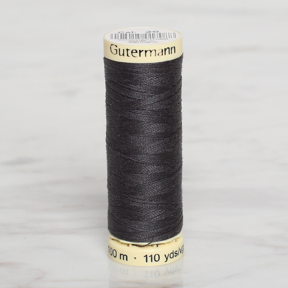 Gütermann Sewing Thread, 100m, Fume  - 36
