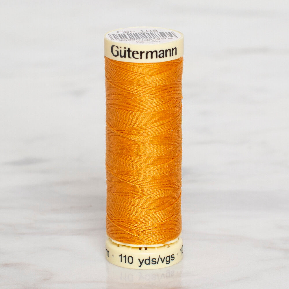 Gütermann Sewing Thread, 100m, Orange  - 188