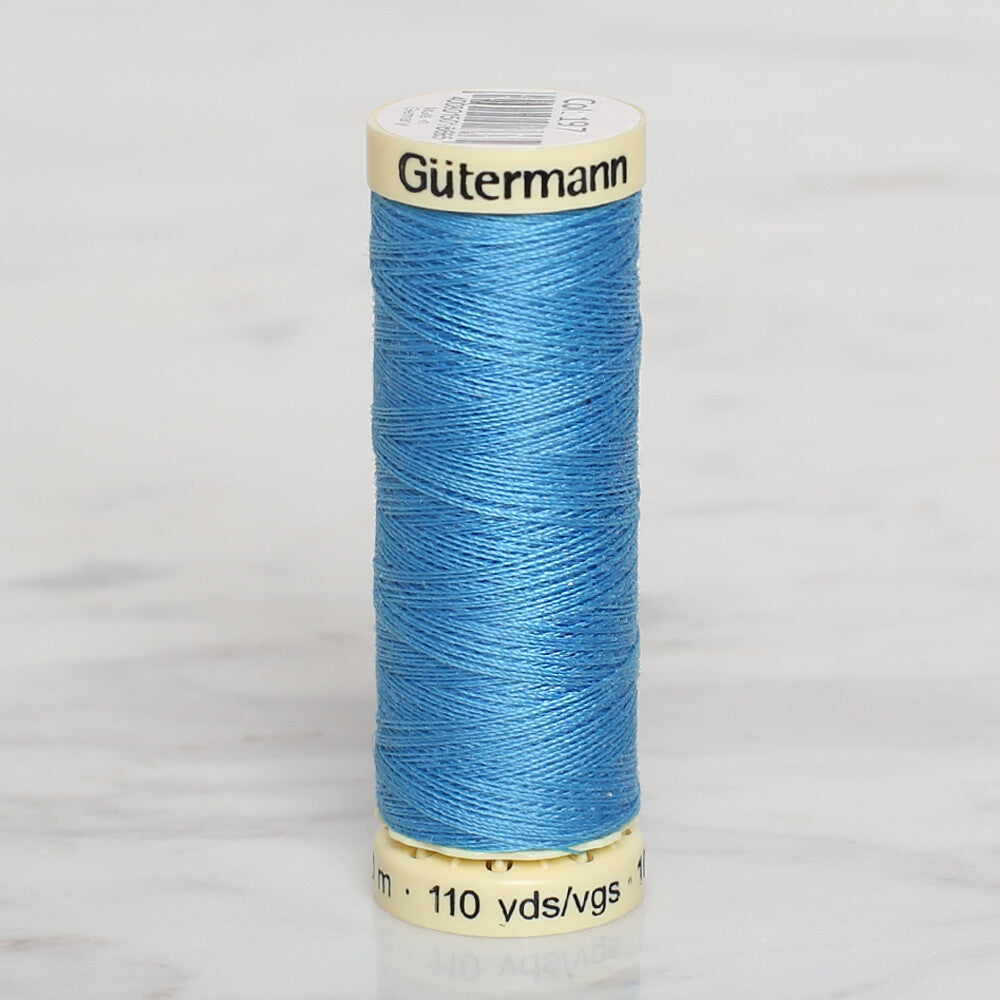 Gütermann Sewing Thread, 100m, Blue  - 197
