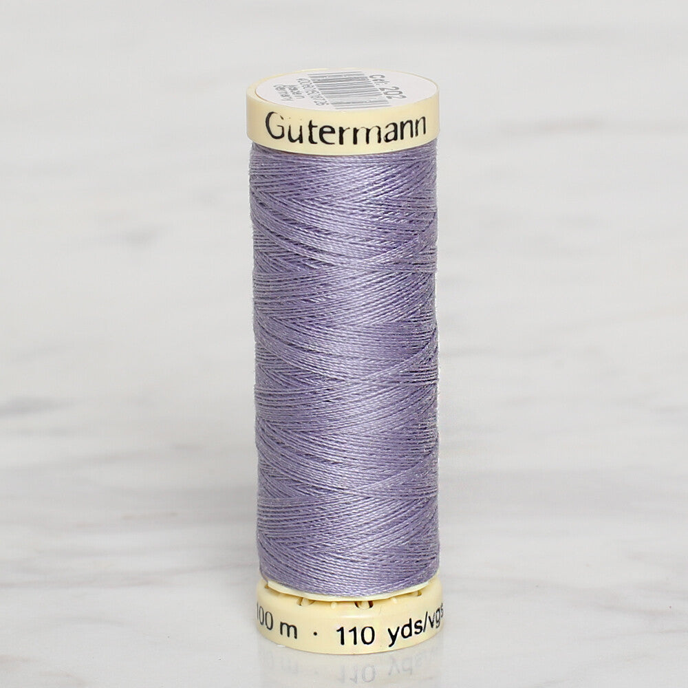 Gütermann Sewing Thread, 100m, Lilac  - 202