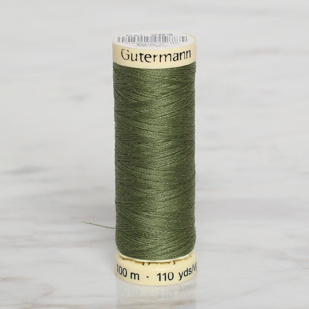Gütermann Sewing Thread, 100m, Green  - 283
