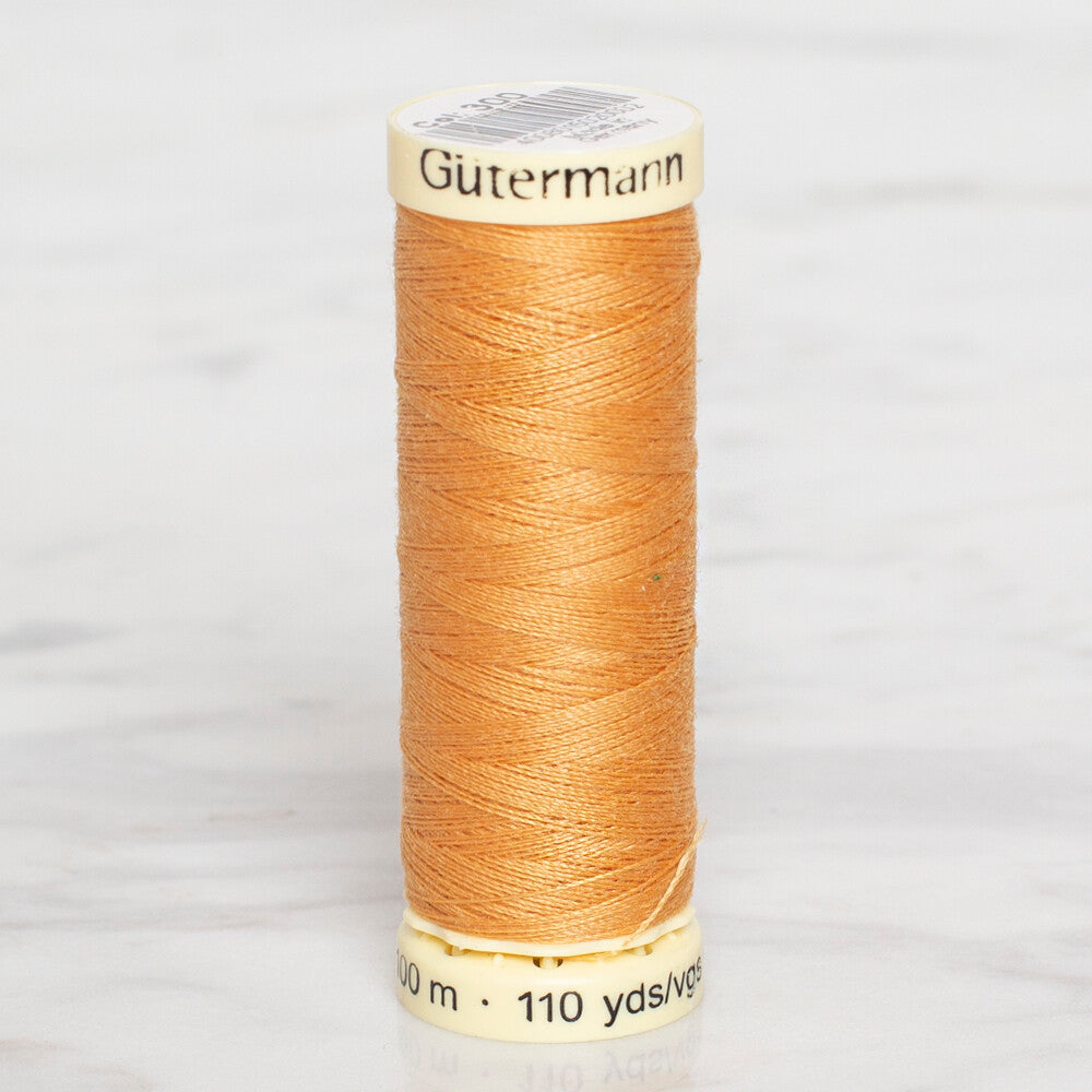 Gütermann Sewing Thread, 100m, Light Orange - 300