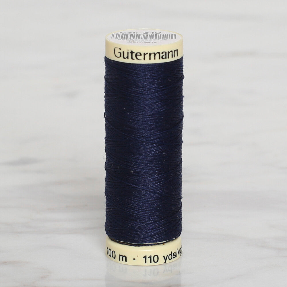 Gütermann Sewing Thread, 100m, Dark Navy - 310