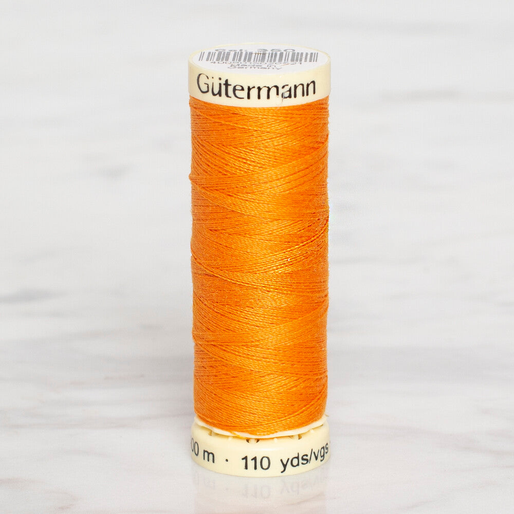 Gütermann Sewing Thread, 100m, Orange  - 350