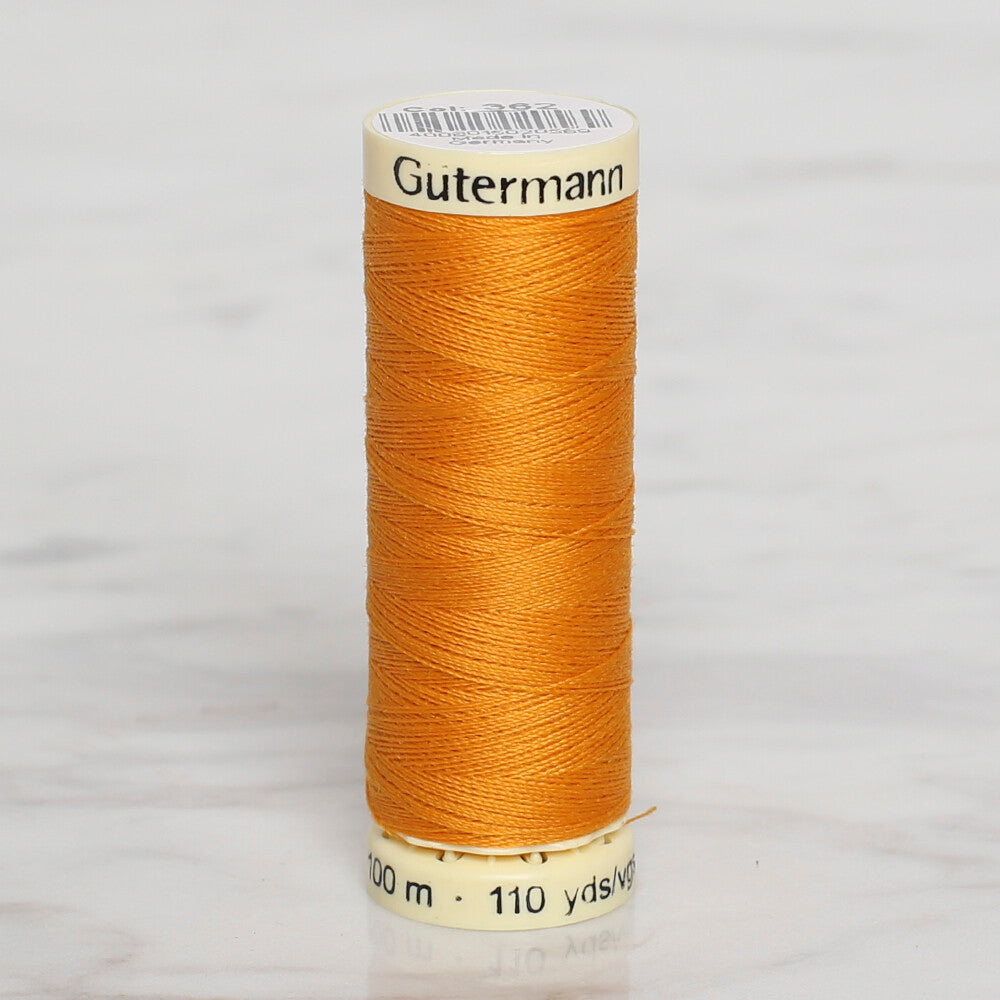 Gütermann Sewing Thread, 100m, Mustard - 362