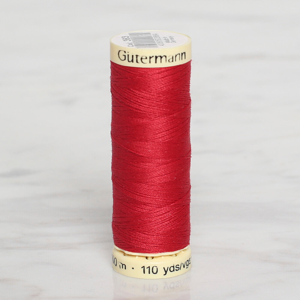 Gütermann Sewing Thread, 100m, Red  - 383