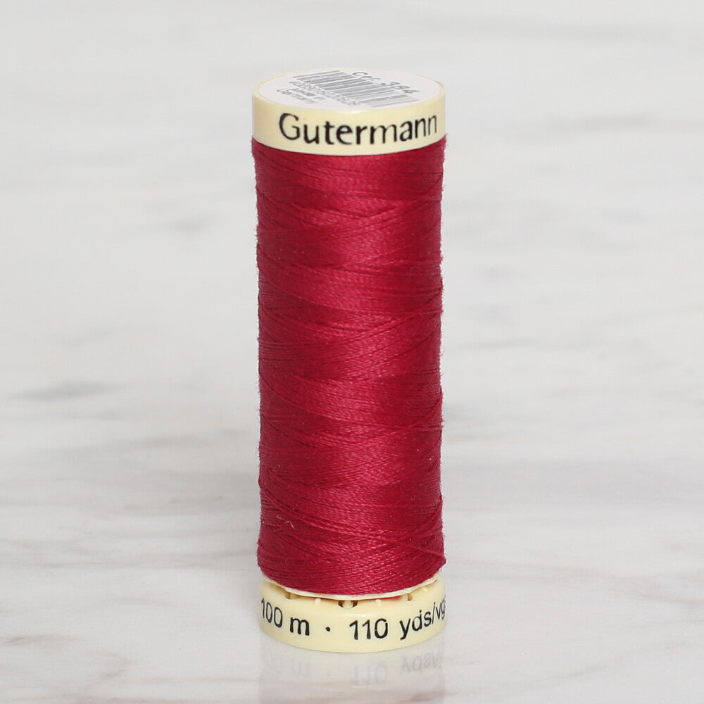 Gütermann Sewing Thread, 100m, Dark Red - 384
