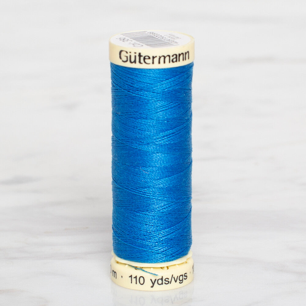 Gütermann Sewing Thread, 100m, Blue  - 386