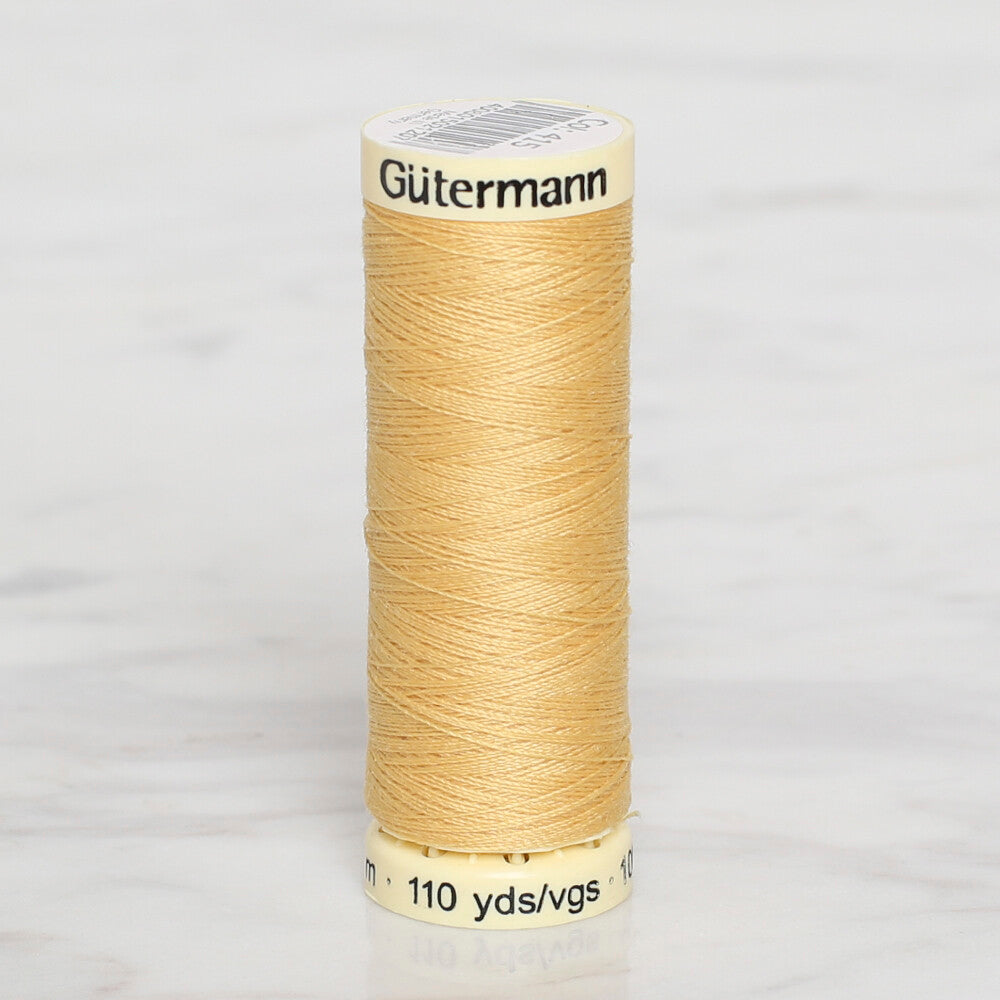Gütermann Sewing Thread, 100m, Yellow  - 415