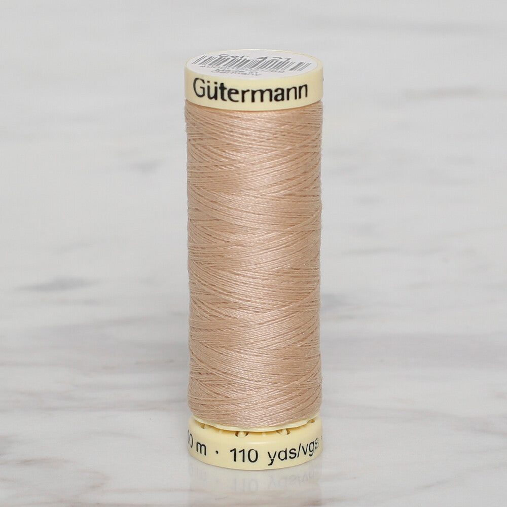 Gütermann Sewing Thread, 100m, Light Beige  - 421