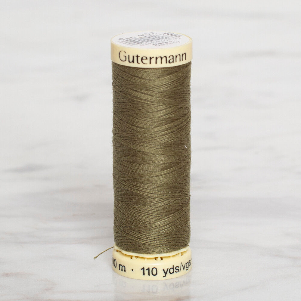 Gütermann Sewing Thread, 100m, Green  - 432
