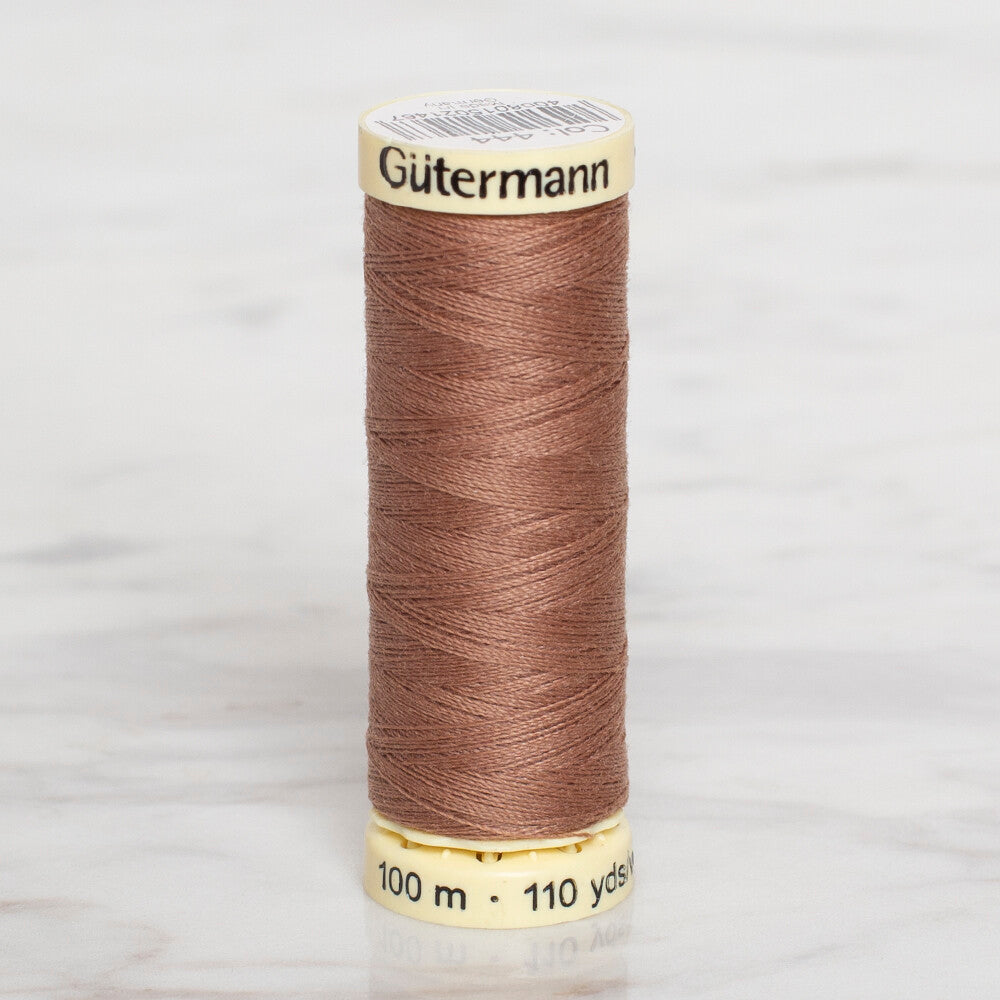Gütermann Sewing Thread, 100m, Brown  - 444