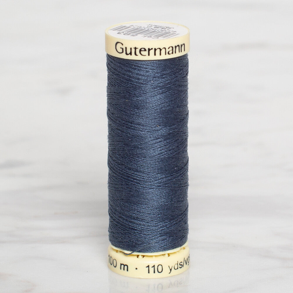 Gütermann Sewing Thread, 100m, Light Navy Blue - 593
