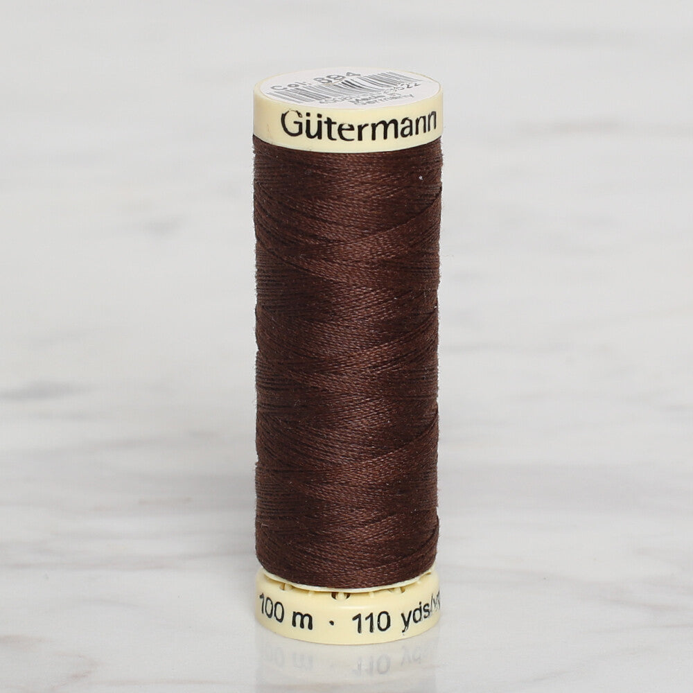 Gütermann Sewing Thread, 100m, Brown  - 694