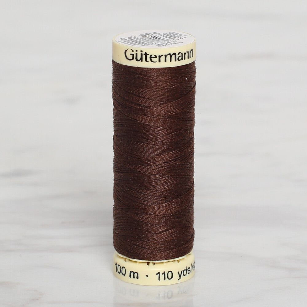 Gütermann Sewing Thread, 100m, Brown  - 694