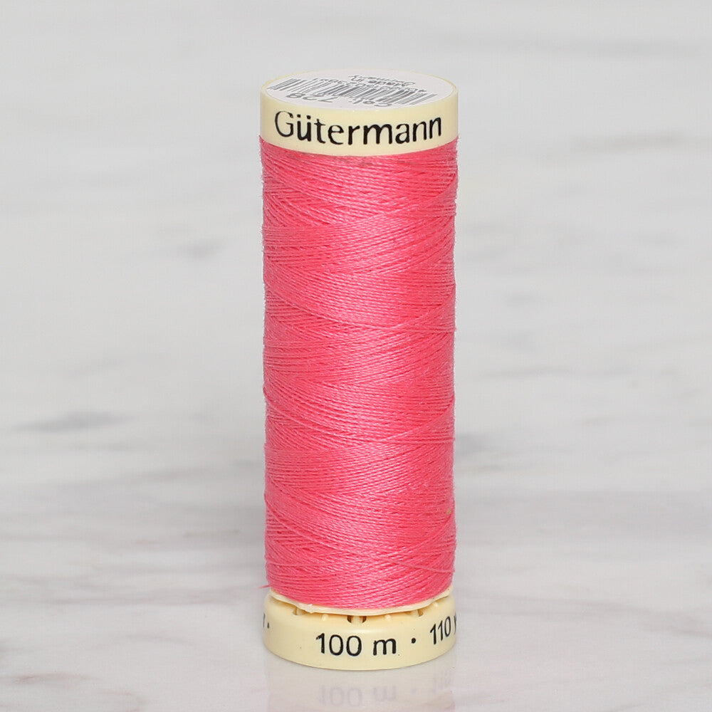 Gütermann Sewing Thread, 100m, Candy Pink - 728