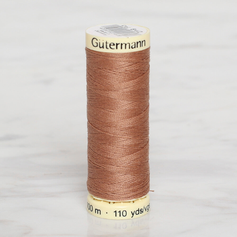 Gütermann Sewing Thread, 100m, Brown  - 842