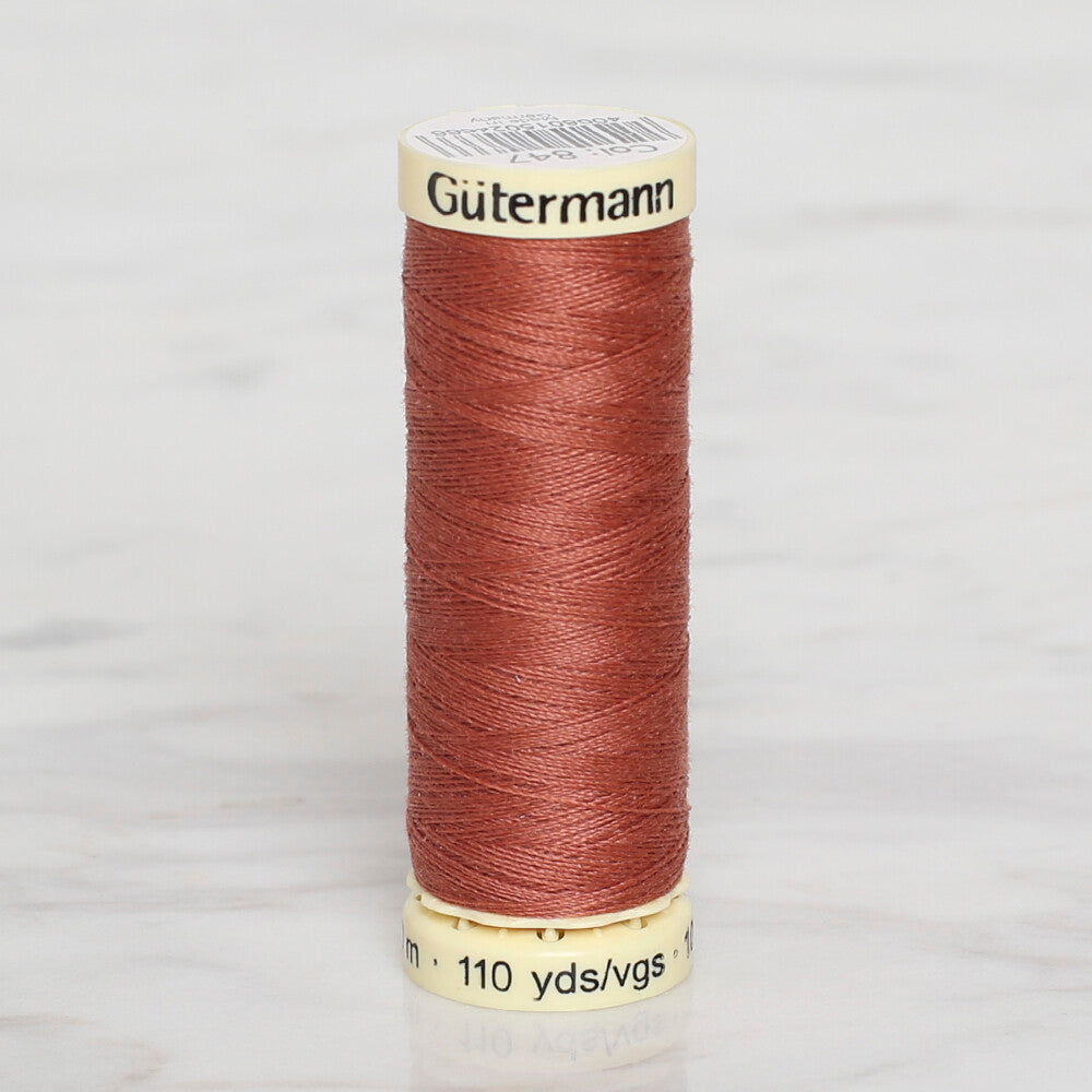 Gütermann Sewing Thread, 100m, Cinnamon  - 847