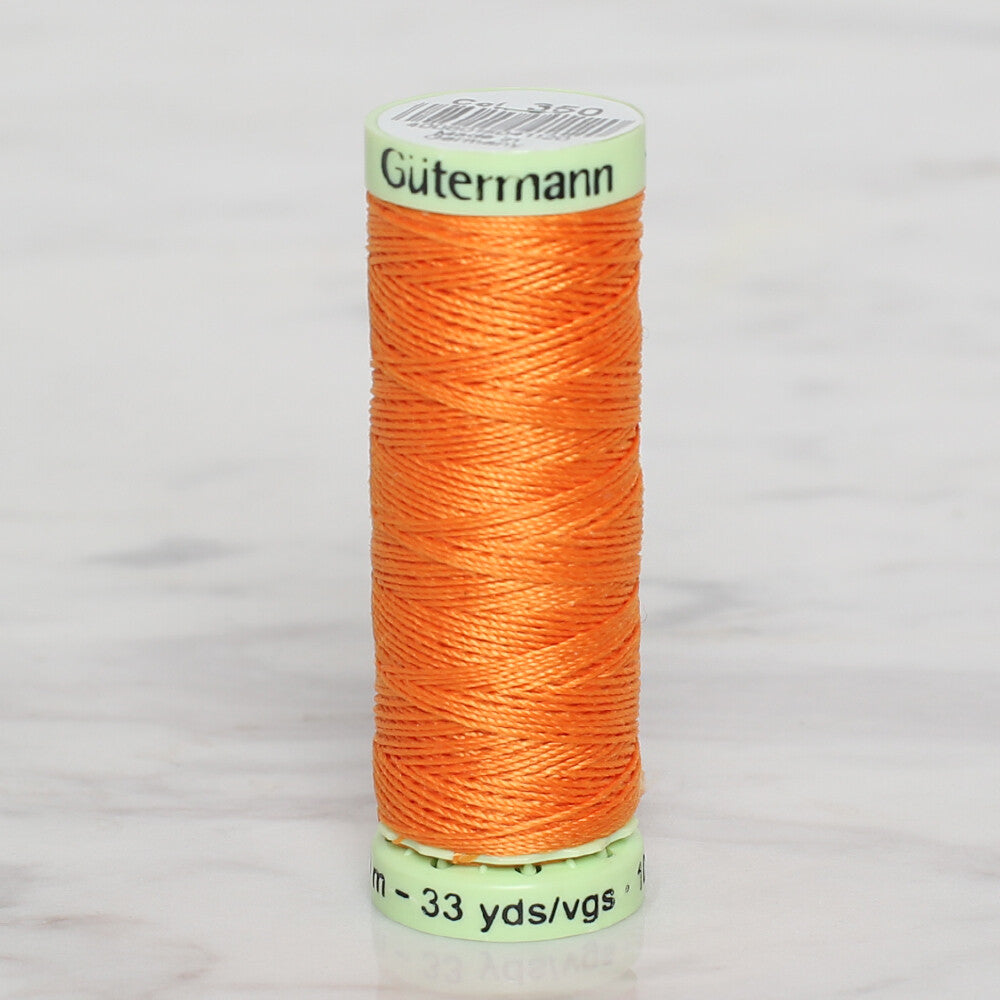Gütermann Sewing Thread, 100m, Orange - 350