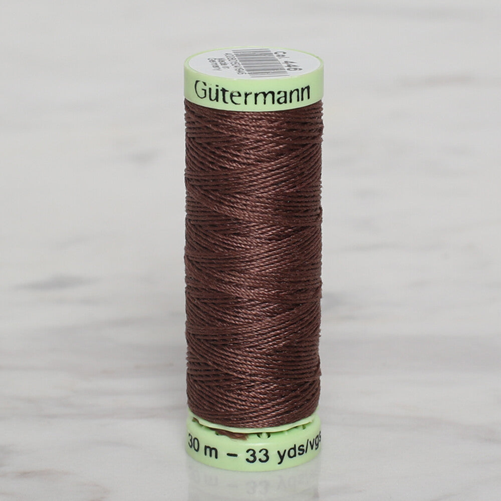 Gütermann Sewing Thread, 30m, Brown - 446