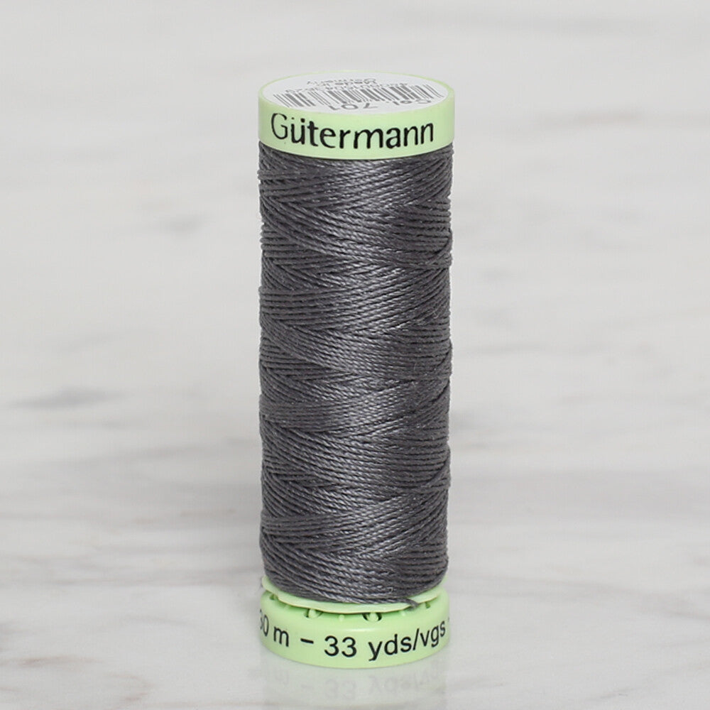 Gütermann Sewing Thread, 30m, Dark Grey - 701