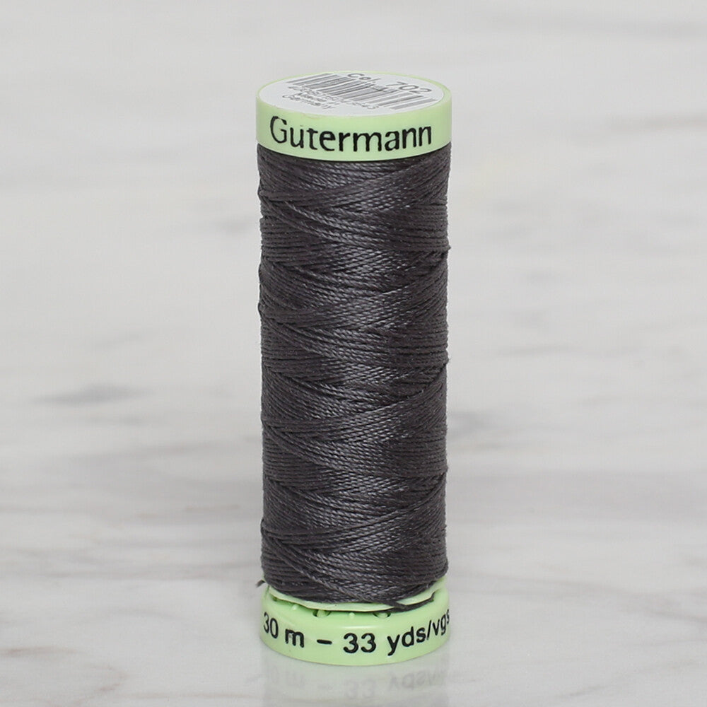 Gütermann Sewing Thread, 30m, Dark Grey - 702