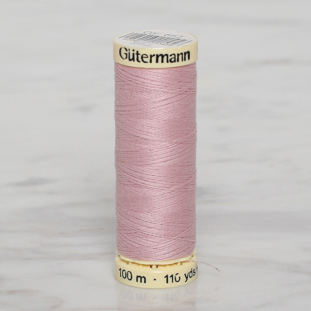 Gütermann Sewing Thread, 100m, Powder Pink  - 662