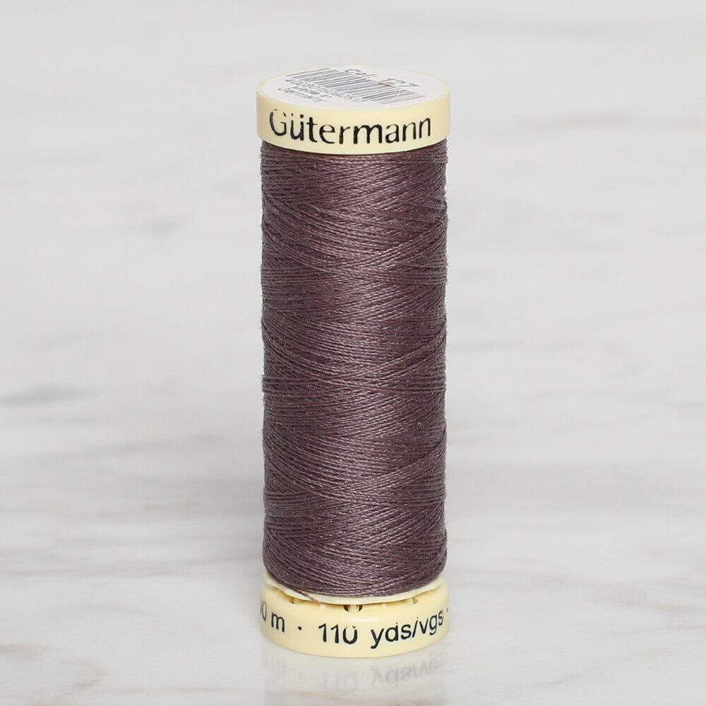 Gütermann Sewing Thread, 100m, Brown  - 127