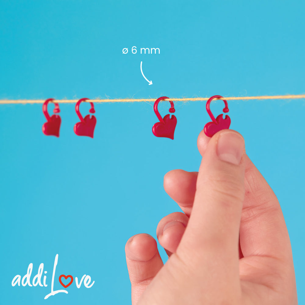 Addi Love Stitch Markers (Set of 6) 407-2