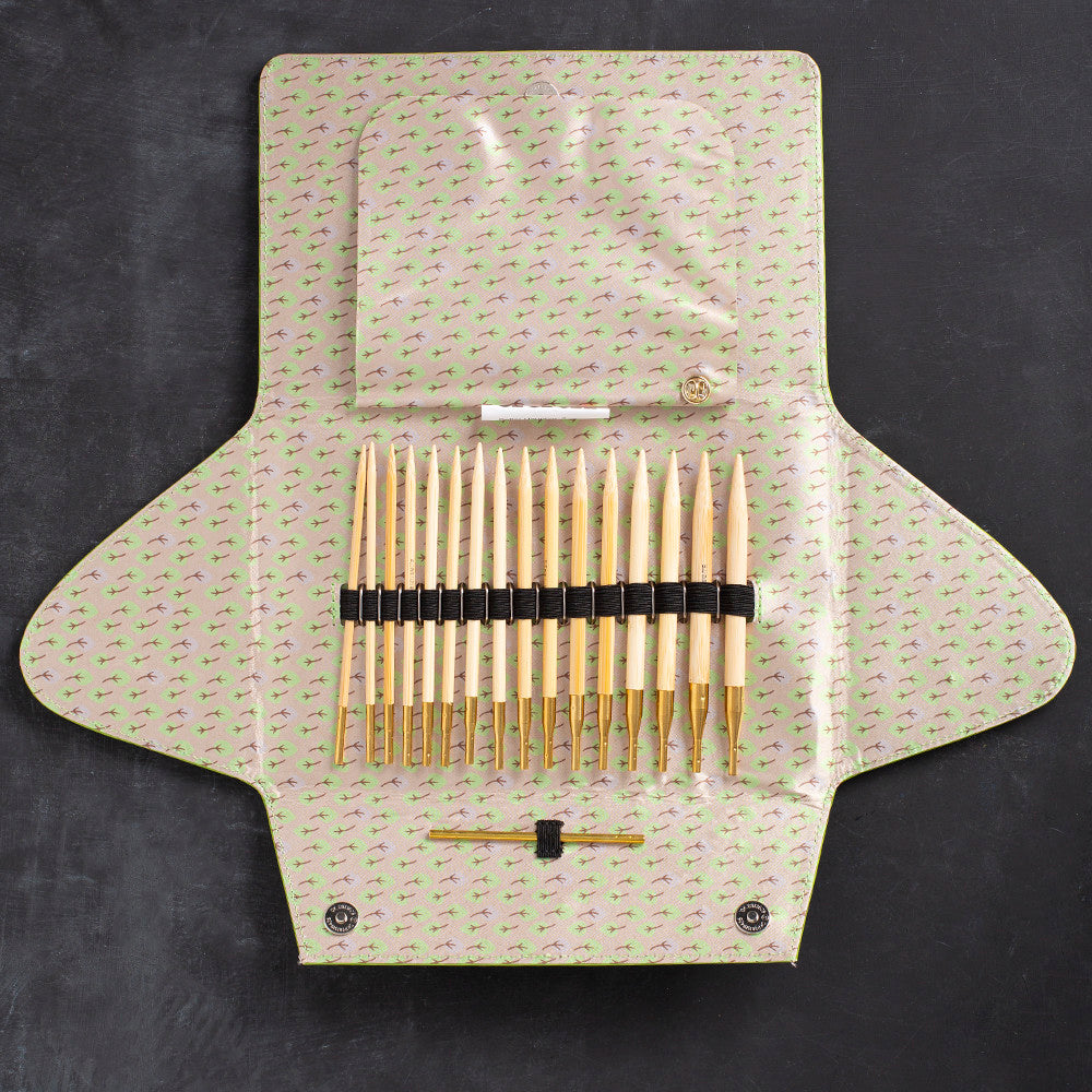 Addi Click Bamboo Interchangable Circular Knitting Needles Set - 550-2