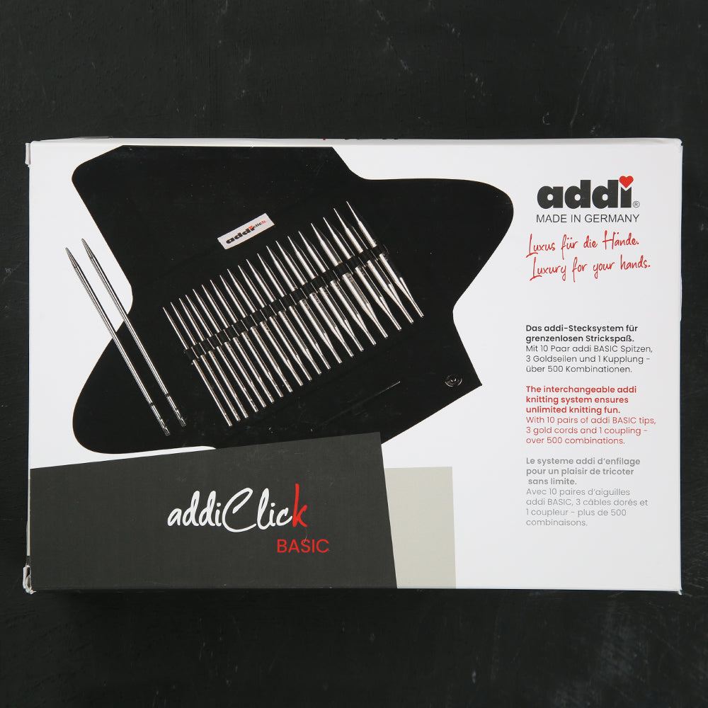 Addi Click Basic Interchangable Circular Knitting Needles Set - 650-2