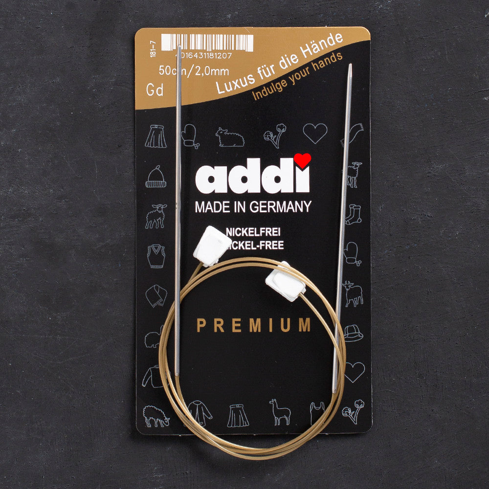 Addi 2mm 50cm Flexi-Bel Knitting Needle - 181-7