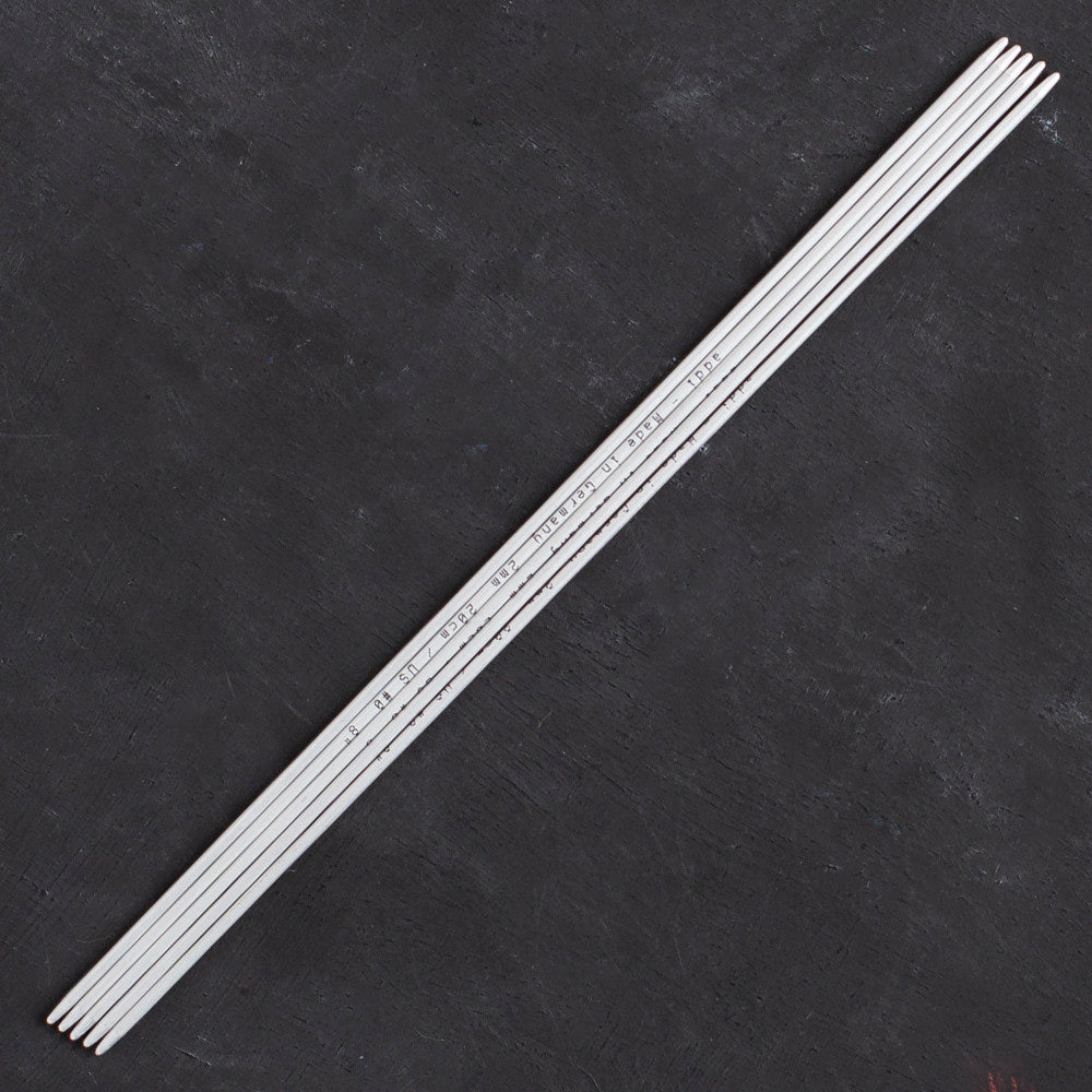 Addi 2mm 20cm 5 Pieces Aluminium Double Pointed Needles - 201-7