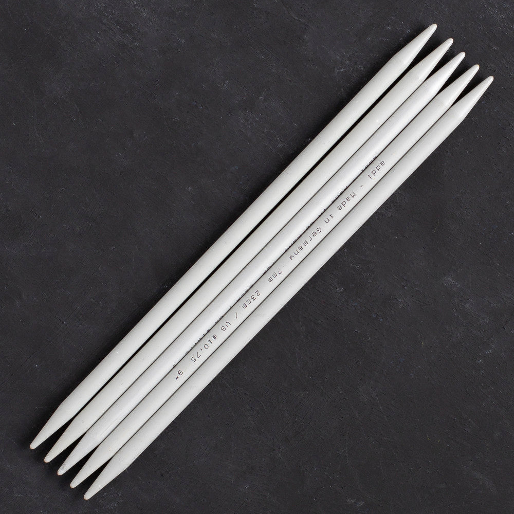Addi 7mm 20cm 5 Pieces Aluminium Double Pointed Needles - 201-7