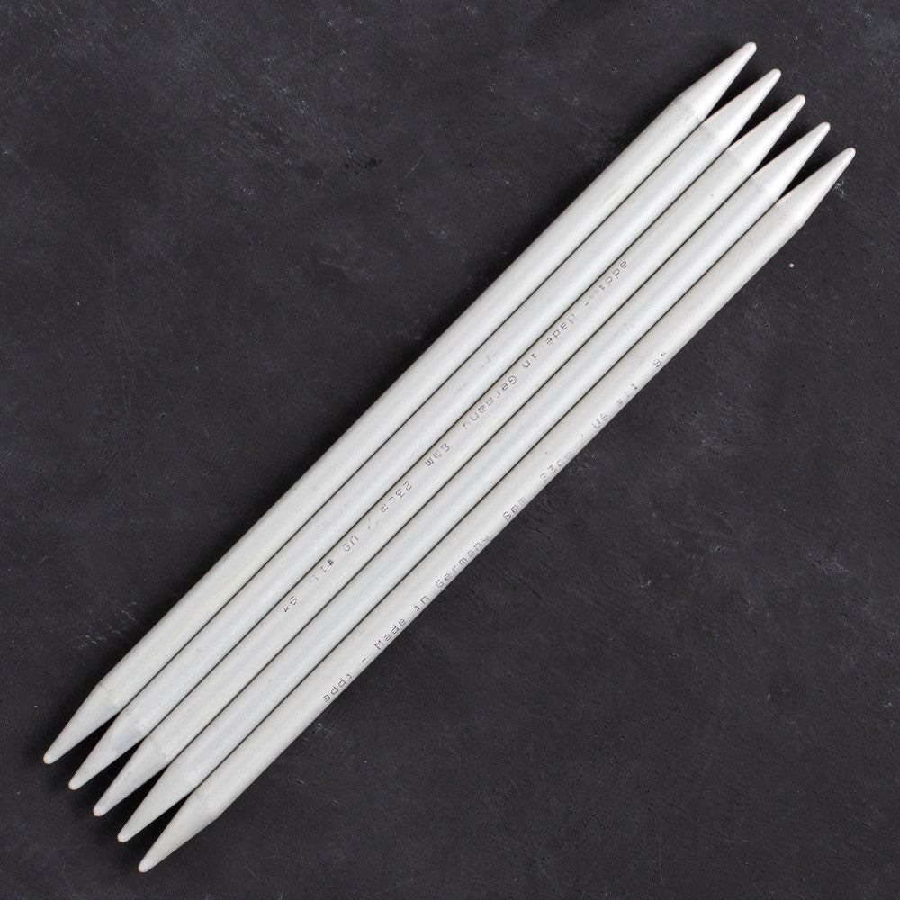 Addi 8mm 20cm 5 Pieces Aluminium Double Pointed Needles - 201-7